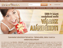 Tablet Screenshot of dekor-varazs.hu